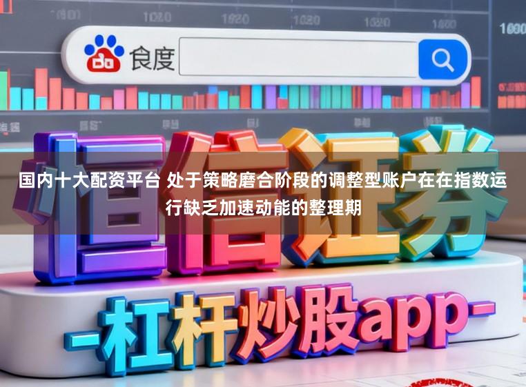 国内十大配资平台 处于策略磨合阶段的调整型账户在在指数运行缺乏加速动能的整理期