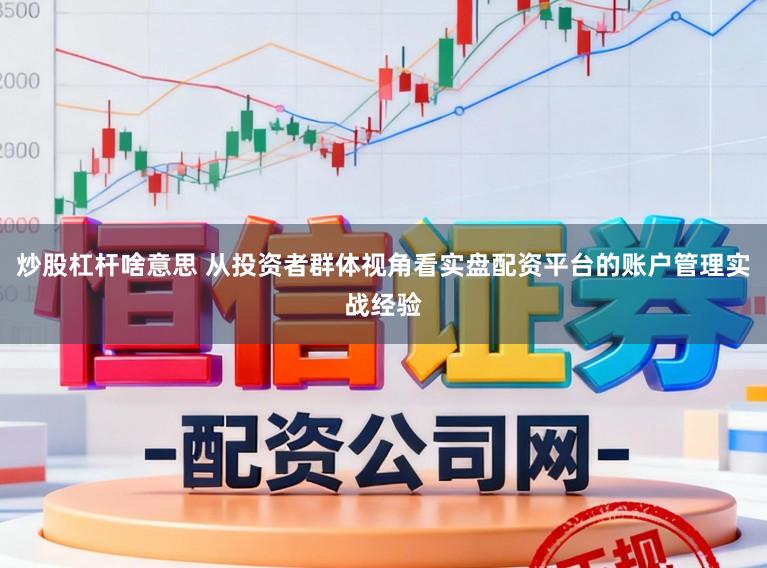 炒股杠杆啥意思 从投资者群体视角看实盘配资平台的账户管理实战经验